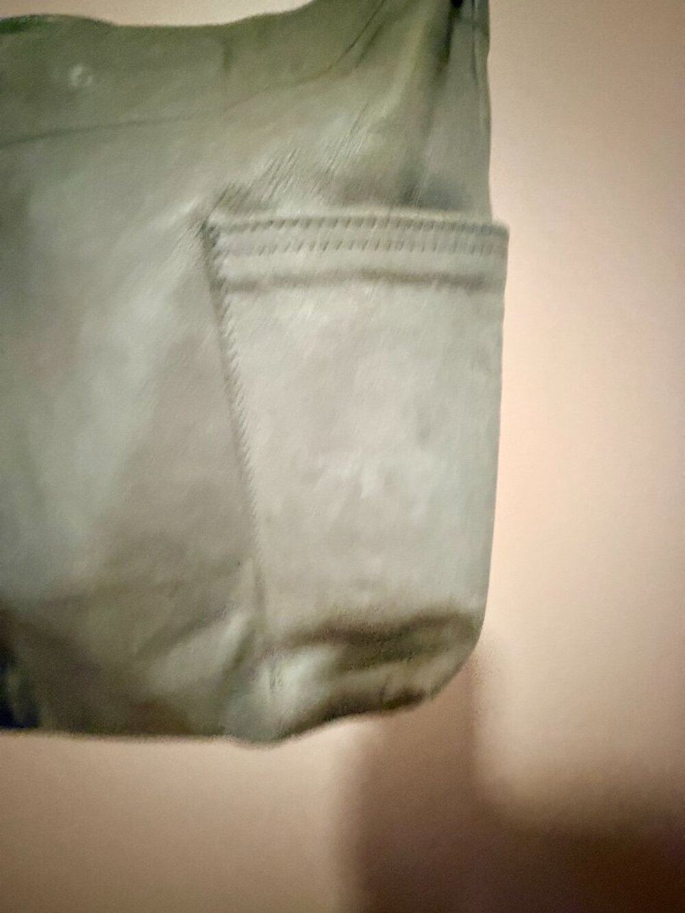 Rough & Tumble Small Lotus Maine Fog Leather Hobo Bag - Picture 3 of 7